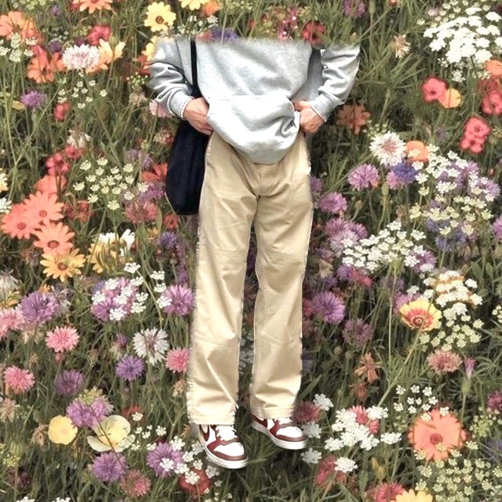 george baggy oversized pants; vintage straight cut